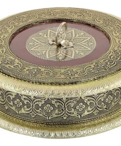 Wooden Empty Dry Fruit Box ( Round )
