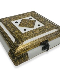 Wooden Dry Fruit Box(Rajwadi White)